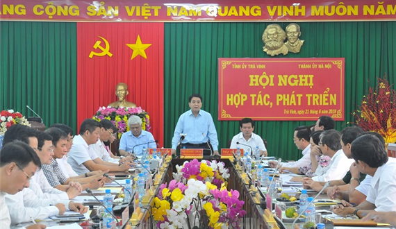 Thành phố Hà Nội và tỉnh Trà Vinh chia sẻ kinh nghiệm, hợp tác, cùng phát triển nhiều lĩnh vực
