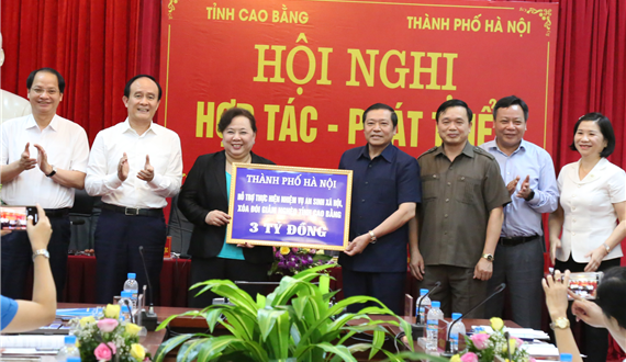 Thành phố Hà Nội và tỉnh Cao Bằng: Khơi dậy tiềm năng, thúc đẩy hợp tác, phát triển