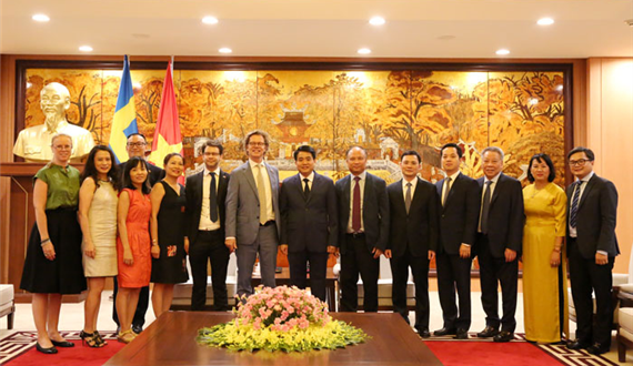 Đại sứ Thụy Điển tại Việt Nam ấn tượng với thành tựu phát triển kinh tế - xã hội của Hà Nội