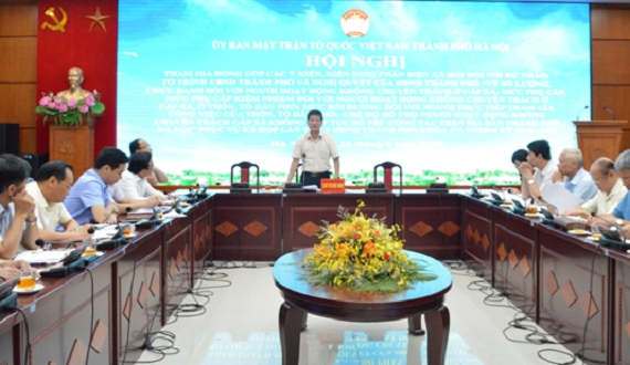 Thành phố Hà Nội cần có chính sách đặc thù, nâng hệ số mức phụ cấp kiêm nhiệm cho cán bộ thôn, xã