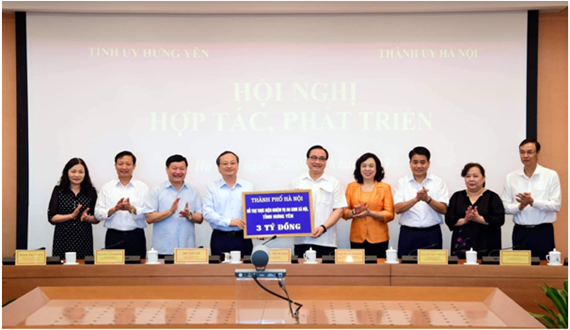 Thành phố Hà Nội và tỉnh Hưng Yên thống nhất nhiều nội dung hợp tác, phát triển
