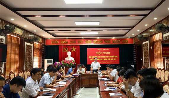 Giao ban công tác tuyên giáo 6 tháng đầu năm, triển khai nhiệm vụ 6 tháng cuối năm 2019