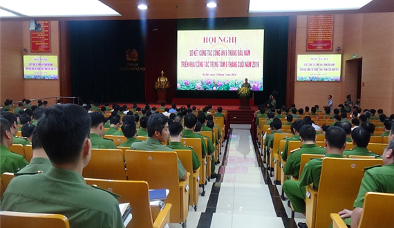 Công an Hà Nội  sơ kết công tác công an 6 tháng đầu năm 2019