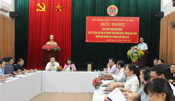 Hội Nông dân thành phố Hà Nội sơ kết công tác Hội và phong trào nông dân 6 tháng đầu năm 2019