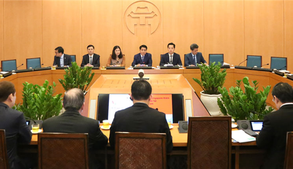 Hà Nội khuyến khích doanh nghiệp Singapore đầu tư vào lĩnh vực thành phố thông minh