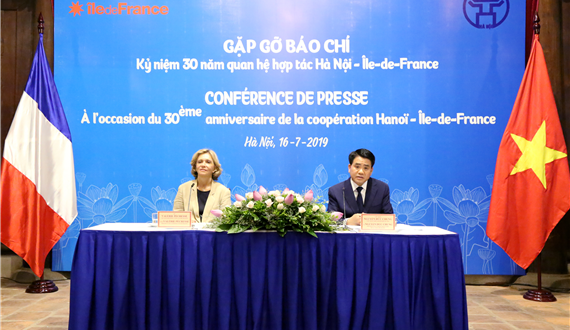 Gặp gỡ báo chí nhân kỷ niệm 30 năm quan hệ hợp tác Hà Nội – Vùng Ile-de-France