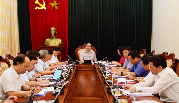Ban Chỉ đạo Quản lý tổ chức bộ máy, biên chế Thành phố họp phiên thứ 15