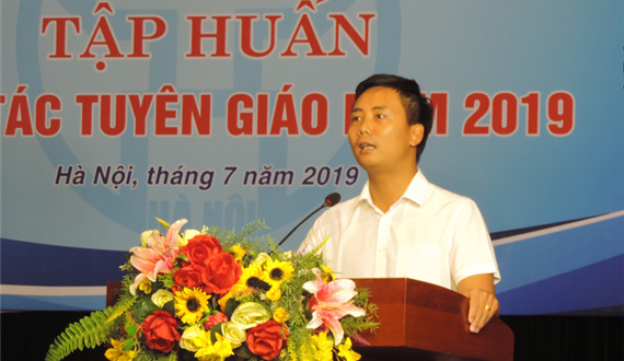 Thành đoàn Hà Nội: Khai mạc Lớp tập huấn công tác tuyên giáo cho cán bộ Đoàn chủ chốt