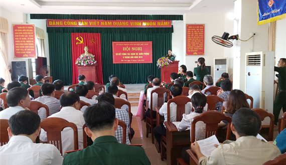 Huyện Mê Linh: Sơ kết công tác quân sự, quốc phòng 6 tháng đầu năm 2019