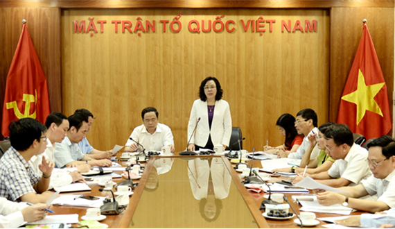 Duyệt thời gian tổ chức Đại hội MTTQ Việt Nam thành phố Hà Nội
