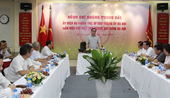 Bí thư Thành ủy Hoàng Trung Hải: Quy hoạch cần đi trước một bước