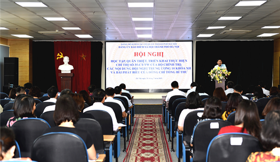 Đảng bộ BHXH thành phố Hà Nội học tập, quán triệt Chỉ thị số 35-CT/TW của Bộ Chính trị