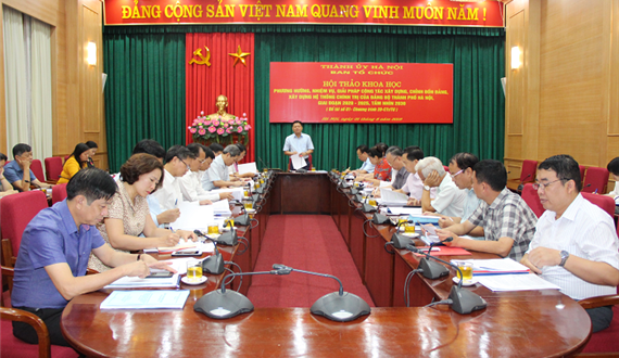 Hội thảo khoa học “Phương hướng, nhiệm vụ, giải pháp và những vấn đề đặt ra đối với công tác xây dựng, chỉnh đốn Đảng; xây dựng hệ thống chính trị của Đảng bộ thành phố Hà Nội giai đoạn 202-2025, tầm nhìn