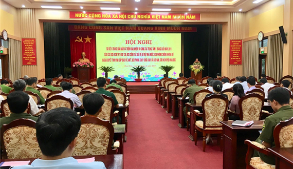 Huyện Hoài Đức sơ kết 6 tháng đầu năm các Ban Chỉ đạo do Công an Huyện làm Thường trực