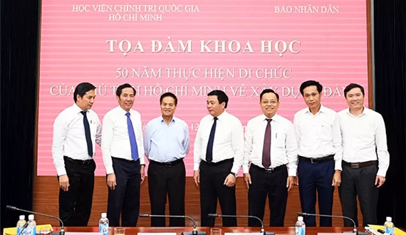 Phát huy giá trị to lớn, vững bền trong Di chúc của Chủ tịch Hồ Chí Minh đối với sự nghiệp xây dựng Đảng