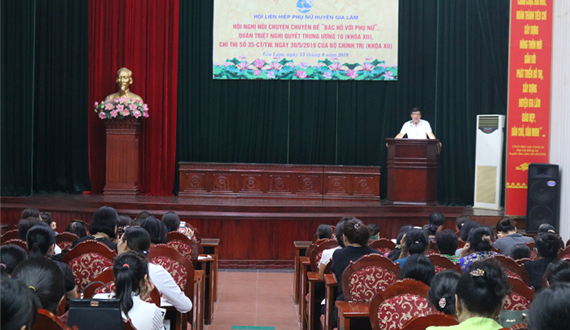Hội Liên hiệp Phụ nữ huyện Gia Lâm tổ chức nói chuyện chuyên đề “Bác Hồ với phụ nữ”