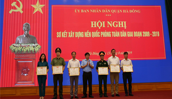 Quận Hà Đông sơ kết xây dựng nền quốc phòng toàn dân giai đoạn 2009-2019