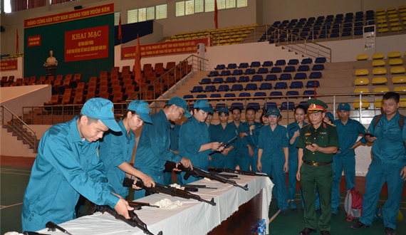 Huyện Hoài Đức sôi nổi Hội thao thể dục thể thao quốc phòng lực lượng dân quân tự vệ năm 2019