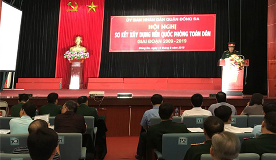 Quận Đống Đa sơ kết xây dựng nền quốc phòng toàn dân giai đoạn 2009-2019