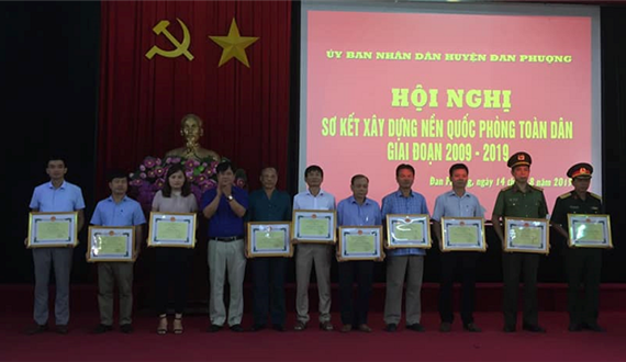 Phát huy sức mạnh tổng hợp của cả hệ thống chính trị và toàn dân xây dựng huyện Đan Phượng trở thành khu vực phòng thủ vững chắc