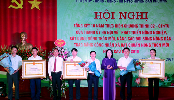 Huyện Đan Phượng: Xây dựng nông thôn mới nâng cao, chuẩn bị các điều kiện để phát triển lên quận