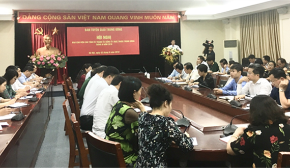 Hội nghị báo cáo viên các tỉnh ủy, thành ủy, đảng ủy trực thuộc Trung ương trực tuyến tháng 8/2019: Nhấn mạnh vấn đề xây dựng văn hóa và phát triển nông nghiệp, nông dân, nông thôn