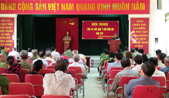 Công an huyện Ứng Hòa đẩy mạnh phong trào “Toàn dân tham gia bảo vệ an ninh Tổ quốc”