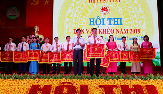 Sôi nổi Hội thi Dân vận khéo thị xã Sơn Tây năm 2019