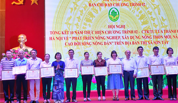 6/6 xã thuộc thị xã Sơn Tây đạt chuẩn nông thôn mới