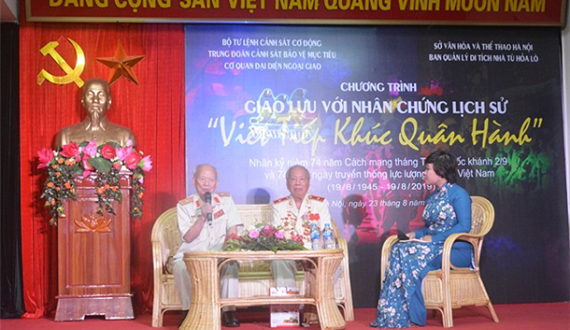 Giao lưu với nhân chứng lịch sử “Viết tiếp khúc quân hành”