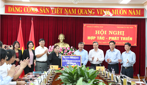 Thành phố Hà Nội và tỉnh Đồng Nai:  Phát huy lợi thế, tiềm năng để hợp tác, phát triển
