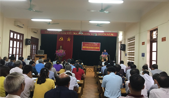 250 học viên tham dự Lớp bồi dưỡng nghiệp vụ báo cáo viên quý III năm 2019