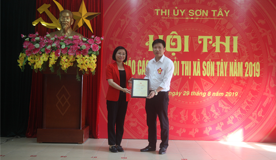 Hội thi báo cáo viên giỏi thị xã Sơn Tây năm 2019
