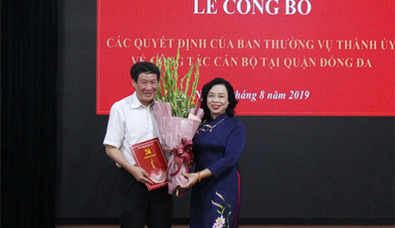 Giám đốc Sở Tài chính giữ chức vụ Bí thư Quận ủy Đống Đa