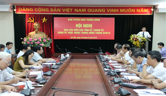Hội nghị báo cáo viên Trung ương tháng 9/2019