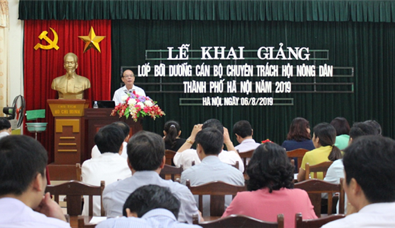 Hội Nông dân thành phố Hà Nội: Bồi dưỡng cán bộ chuyên trách Hội Nông dân Thành phố năm 2019