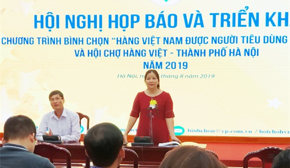 Hà Nội: Triển khai Chương trình bình chọn “Hàng Việt Nam được người tiêu dùng yêu thích” năm 2019