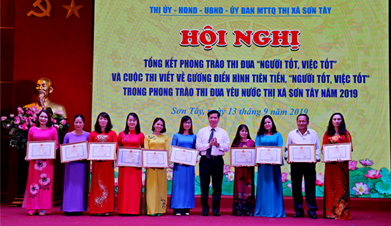 Tổng kết phong trào thi đua “Người tốt, việc tốt” năm 2019