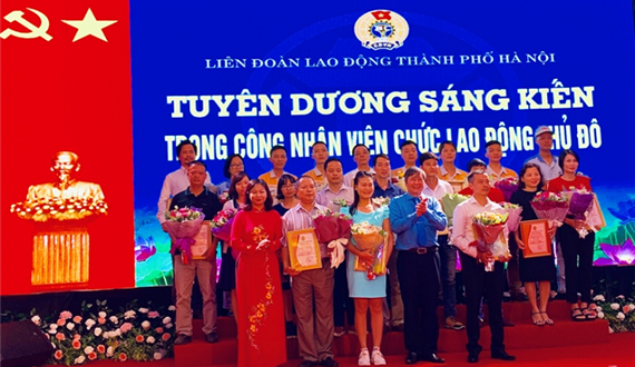 Liên đoàn Lao động Thành phố: Tuyên dương 47 “Sáng kiến trong công nhân viên chức lao động Thủ đô”