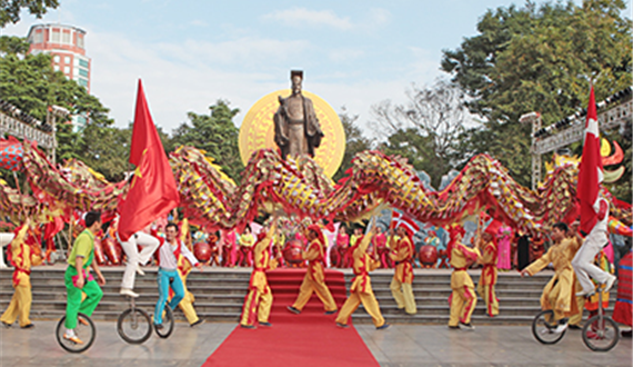15 quận, huyện tham gia Liên hoan Múa rồng Hà Nội năm 2019