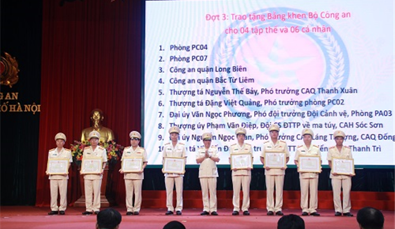 Công an quận Long Biên - Một trong 50 gương điển hình tiên tiến lực lượng Công an Thủ đô