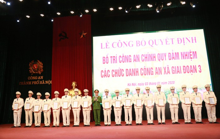 Công an Hà Nội tiếp tục bố trí gần 800 công an chính quy tại 128 xã 