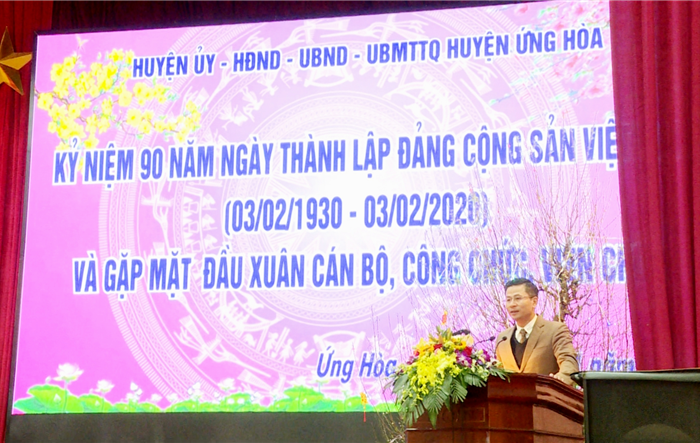 Huyện Ứng Hòa kỷ niệm 90 năm Ngày thành lập Đảng  Cộng sản Việt Nam