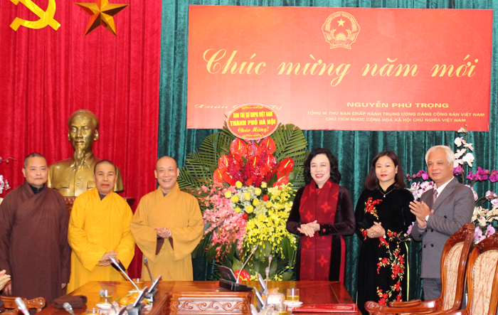 Phó Bí thư Thường trực Thành ủy tiếp Đoàn đại biểu Ban Trị sự Giáo hội Phật giáo Việt Nam thành phố Hà Nội
