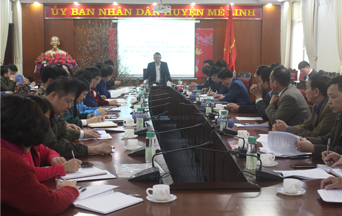 Huyện Mê Linh triển khai phòng, chống dịch bệnh viêm phổi cấp do chủng mới của vi rút corona gây ra