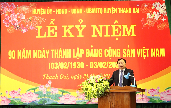 Huyện Thanh Oai kỷ niệm 90 năm Ngày thành lập Đảng Cộng sản Việt Nam