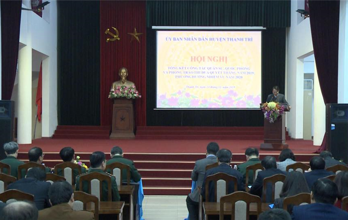 Huyện Thanh Trì chú trọng công tác quân sự, quốc phòng