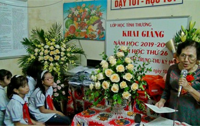 “Người mẹ hiền” ở lớp học tình thương