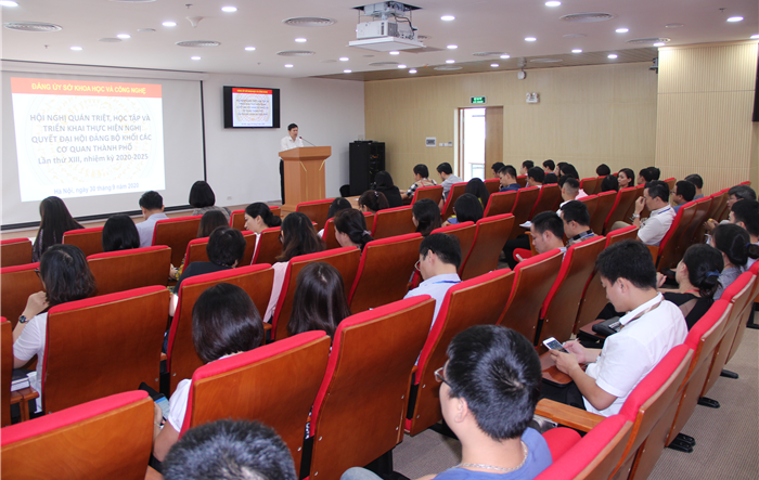 Sở Khoa học và Công nghệ Hà Nội quán triệt, triển khai Nghị quyết Đại hội đại biểu Đảng bộ Khối các cơ quan Thành phố