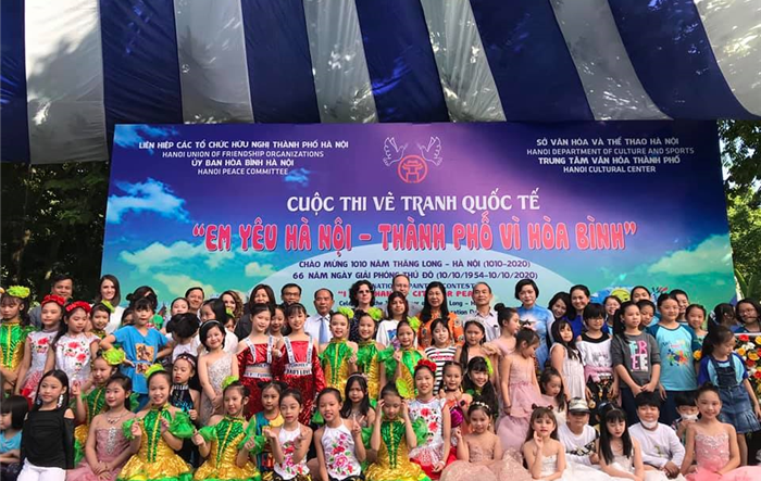 Ý nghĩa Cuộc thi vẽ tranh quốc tế "Em yêu Hà Nội - Thành phố vì hoà bình"